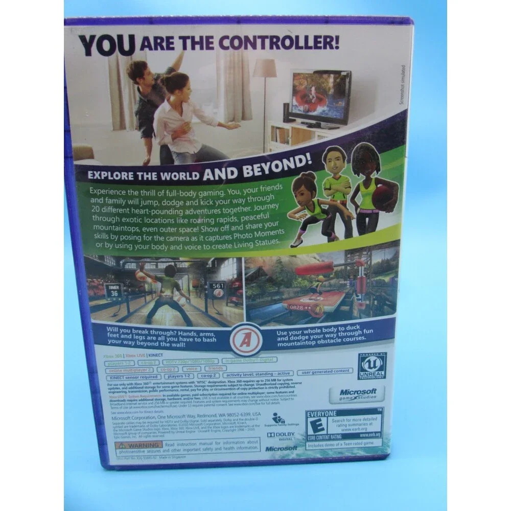 Kinect Adventures (Microsoft Xbox 360) Used - Fast Shipping